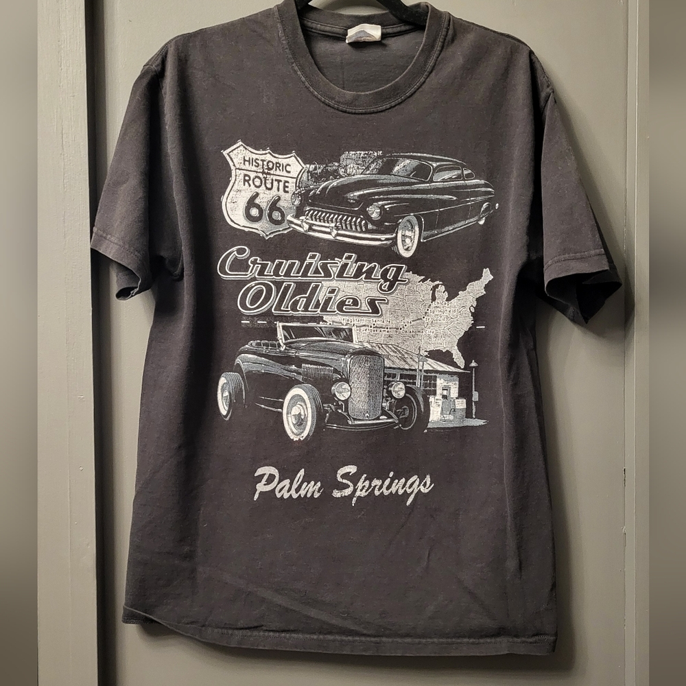 Adult M  Cruising Oldies Palm Springs T-Shirt
